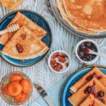 pancakes, breakfast, flat lay, food, meal, dessert, snack, fruits, honey, sweet, tasty, delicious, blinis, crepes, thin pancakes, pancakes, pancakes, breakfast, crepes, crepes, crepes, crepes, crepes