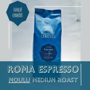 Café Fratelli Gambini Roma espresso MOULU 1 kg